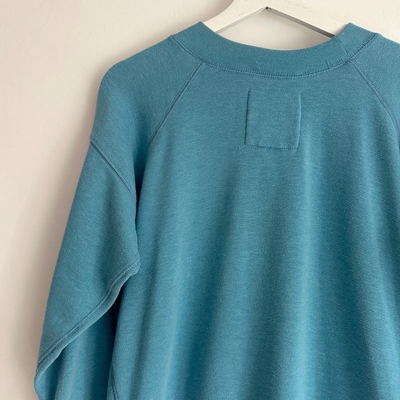 Entireworld Type-A supersoft turquoise cotton sweatshirt everybody.world XS S - Picture 7 of 8